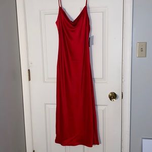 Beautiful red satin Express dress